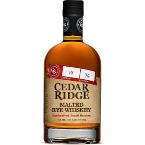 Cedar Ridge Rye Whiskey Malted (750ml) - Image 1