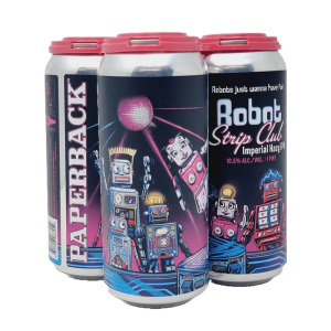 Paperback Brewing Co. 'Robot Strip Club' Hazy TIPA 4-Pack - Image 1