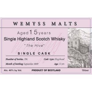 Wemyss Malts The Hive 15 YO Single Cask Whisky (750mL) - Image 2